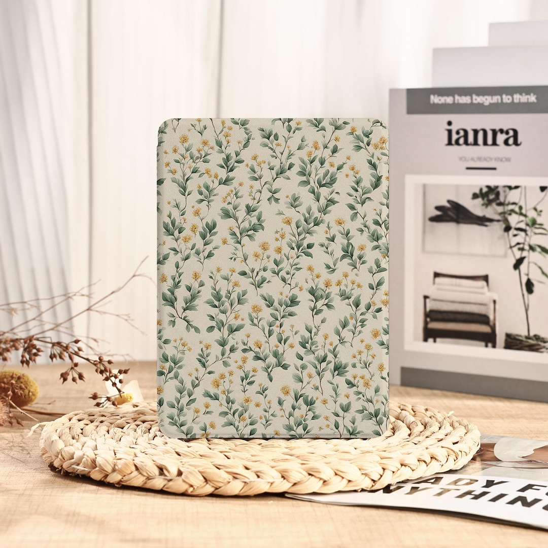 Vintage Yellow Floral Kindle Case 2024 Kindle Paperwhite 7", Kindle ...