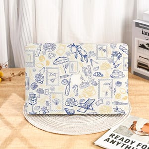 Pretty Coastal Beach MacBook Protective Case Cover for 2025 M4 Air 15/13/11 Inch Retina 15 MacBook Pro 13/14/15/16 Inch M2 M3 2024 2023 2022