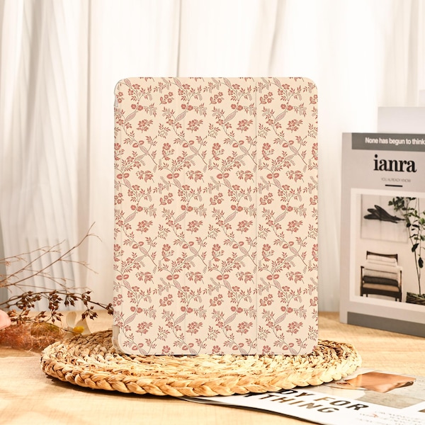 Pretty Flowers iPad Case Cover For iPad Air 4/5/6/7, iPad 11/10/9 Gen, iPad 9.7" 10.2" 10.9" 11" 12.9 inch, iPad Mini iPad 2021 2022 Case