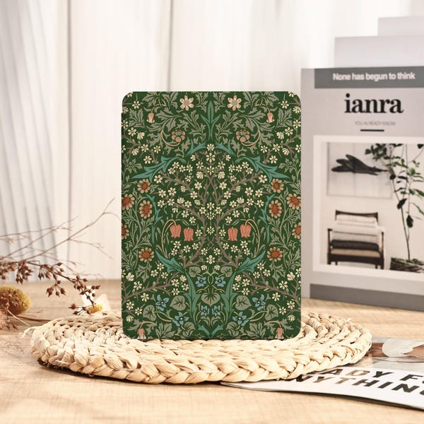 William Morris Retro Kindle Hülle, Kindle Paperwhite Hülle, Kindle 2022/2024, Kindle 11th 12th 6.8 7, Kindle Colorsoft Cover Kobo Care Case