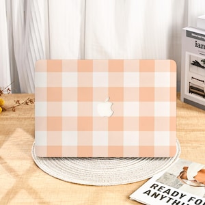 Basic Plaid Minimalist MacBook Protective Case Cover for 2025 M4 Air 15/13/11 Inch MacBook Pro 13/14/15/16 Inch M1 M2 M3 2024 2023 2022