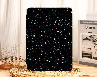 Colorful Star Pattern iPad Case Cover For 2025 iPad Air 7/6 11"13", iPad 11/10/9 gen, iPad Pro 11"12.9", iPad Pro 13'' 2024, iPad 2022 2021