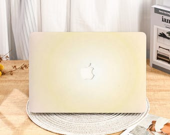 Yellow Gradient Trendy MacBook Protective Case Cover for 2025 Air 15/13/11 Inch MacBook Pro 13/14/15/16 Inch M1 M2 M3 2024 2023 2022
