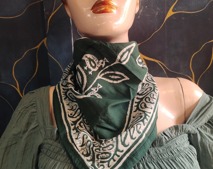 Handblock Cotton Bandana High Quality Cotton Printed Scarf Boho 100% Cotton Bandana Scarf,Men Women Bandana,Floral Bandana,Fashionable Gift