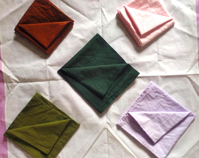 100 Cotton Cloth Napkin Set For Kitchen , Table Decor, Party Wear Napkin, Linen Napkin