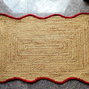 Handmade Jute Braided Rug: Vintage Turkish Boho Style
