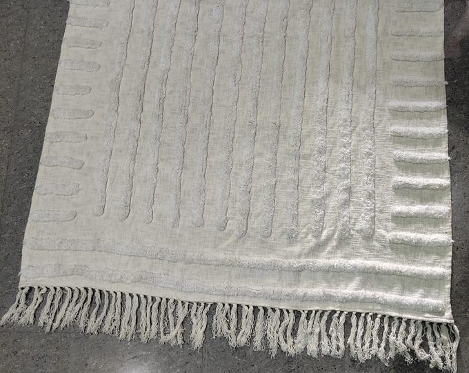 Hand Made Cotton Throw Cover For Living Room / Sofa Cover