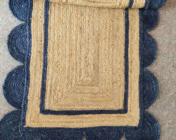 Vintage For Entryway Indian Handmade Solid Natural Jute Braided Rug Jute Rug For Entry Way Jute Carpet For Livingroom Door mate For Bed room