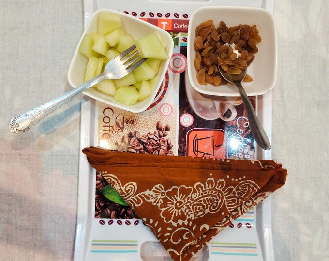 Boho Napkin Hand-Block Printed Cotton Napkin –Terracotta Ethnic Pattern, Reusable Cloth Table Decor, Bohemian Cloth Napkin For Kitchen