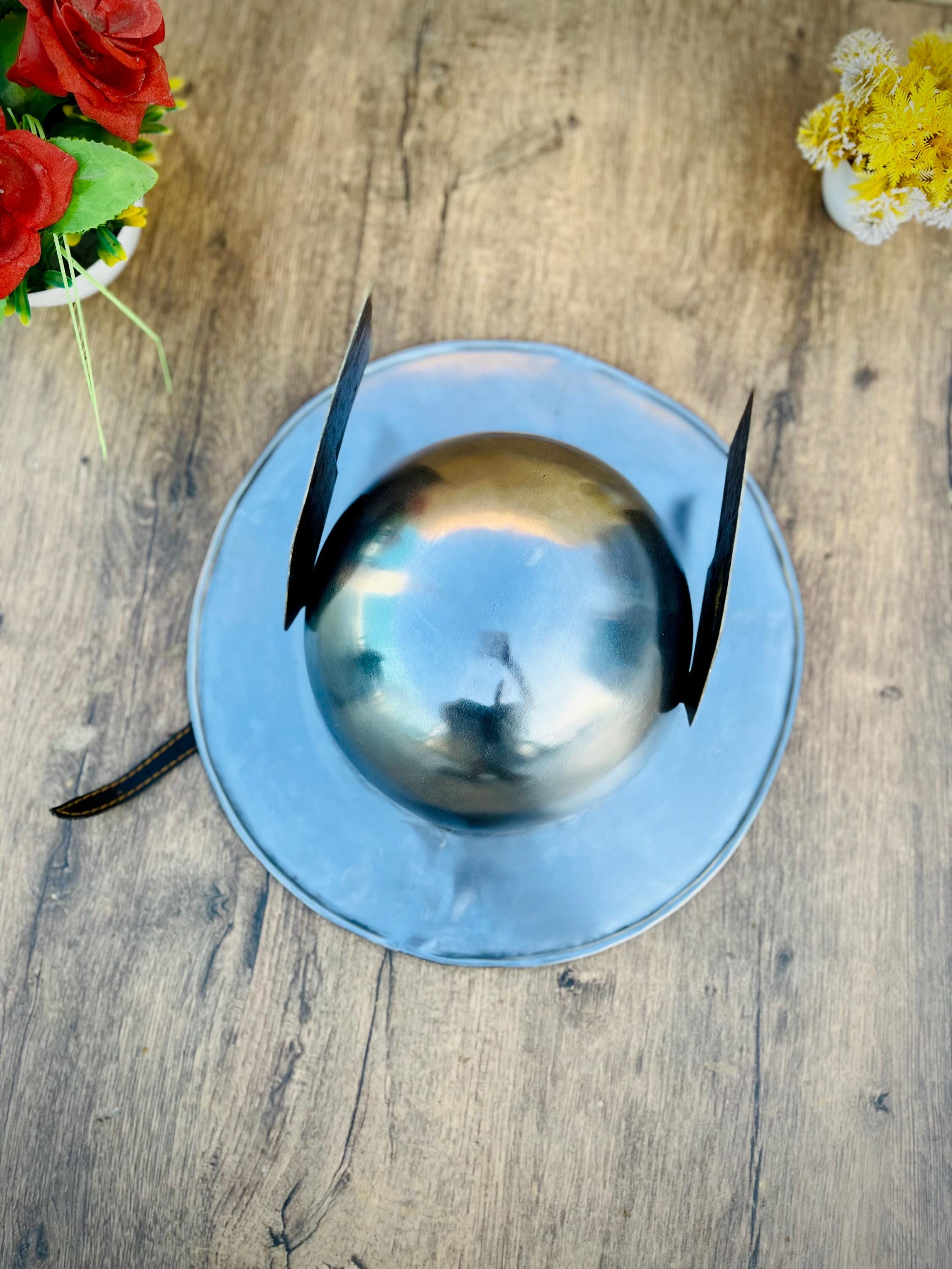 Winged Hermes Helmet – Handmade Polished Metal Cosplay Prop - Etsy