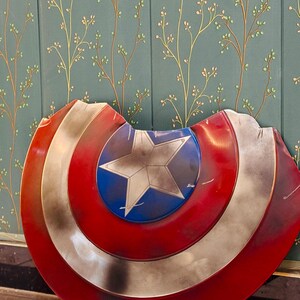 Marvel-Inspired Captain America Shield | Steve Rogers Cosplay Prop | Winter Soldier Replica | Halloween Gift image 5