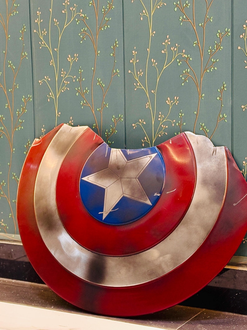Marvel-Inspired Captain America Shield | Steve Rogers Cosplay Prop | Winter Soldier Replica | Halloween Gift image 5