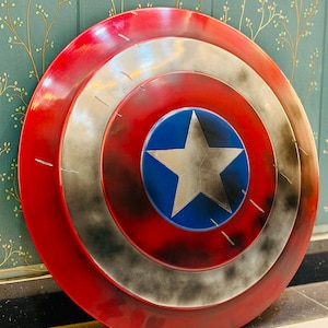 Captain America Metal Shield Replica, Avengers Falcon Winter Soldier Cosplay Prop, Superhero Movie Costume Collectible Captain america