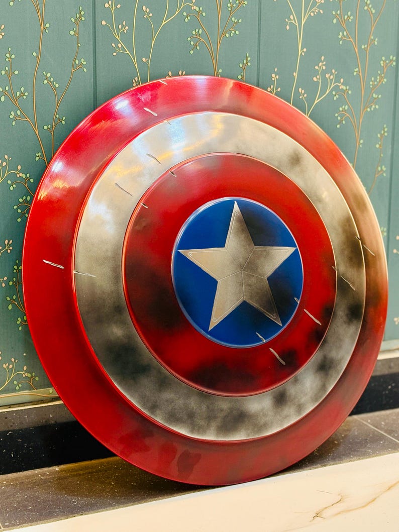 Captain America Metal Shield Replica, Avengers Falcon Winter Soldier Cosplay Prop, Superhero Movie Costume Collectible Captain america