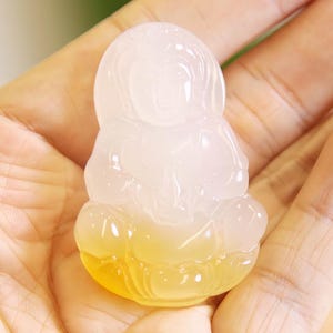 Real Ice Yellow Jade Pendants Lucky Healing Grade A Jadeite-Jade  Pendants Gift For Her