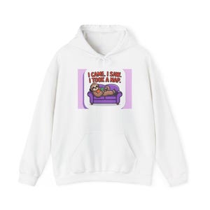 Cozy Nap Time Sweatshirt, Funny Hoodie for Nappers, Lazy Days Gift, Comfortable Unisex Pullover for Home Relaxation, Perfect for Couch [...]