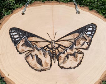 Custom Hand Wood Burned Nature Art