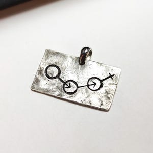 sex pendant, solid silver 925, handmade jewelry