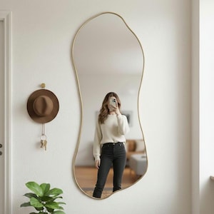 Wave mirror full length