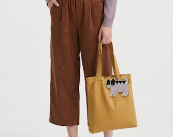 Cat Coin Purse, Card Holder, Linen Mini Pouch