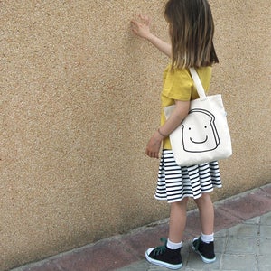 Canvas lunch bag for kids. Reusable sandwich bag. Fun snack bags for kids and adults by Olula image 5