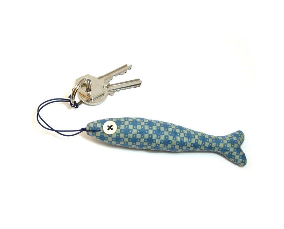 Fish Keychain: a Perfect Gift for Fishing Lovers, Handmade by Olula. Unique Gifts  for Men Who Love Fishing. 