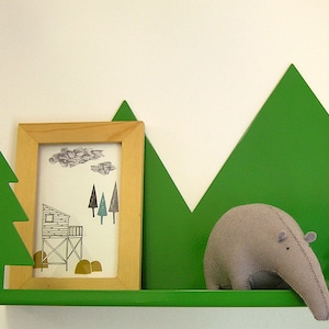 Muñeco de fieltro Tapir en azul, Animal decorativo, Cosido a mano por Olula, Decoración habitación niños, Decoración hogar, Para Casa, Olula image 7