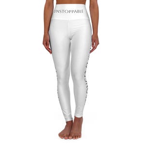 Motivational High Waisted Yoga Leggings, Fitness Leggings, Workout Leggings, Athletic Wear, Gift for Her, Yoga Pants