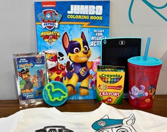 Pack de fans de la Patrulla Canina para niños pequeños: camiseta y actividades de juego para niños