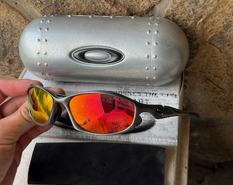 Oakley Hatchet Orange Sunglasses Made in USA Vintage 90's O