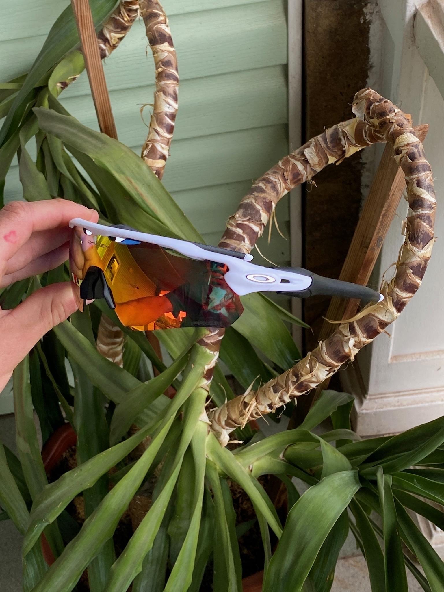 Oakley Radar EV Path. Fire Iridium Lens, White Sport Frame - Etsy