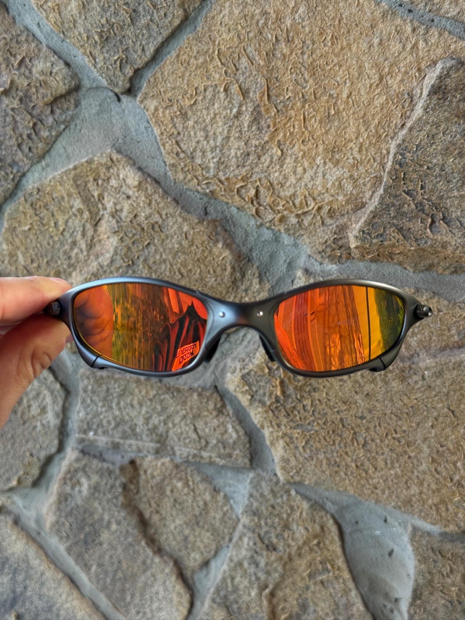 Vintage Oakley Juliet X-metal Sunglasses, Fire Iridium Polarized