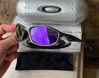 Oakley Hatchet Purple/grey Sunglasses Made in USA Vintage 90's O