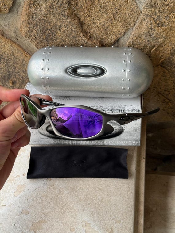 Oakley Hatchet Purple/grey Sunglasses Made in USA Vintage 90's O