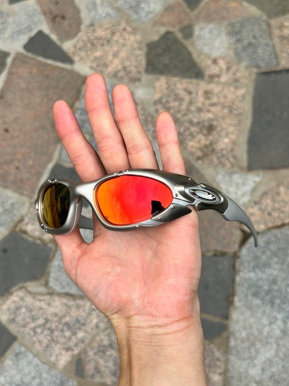 oakley vintage サングラス　y2k オークリー　ヴィンテージ ヴィンテージ オークリー プレート偏光サングラス Y2K ゴープコア