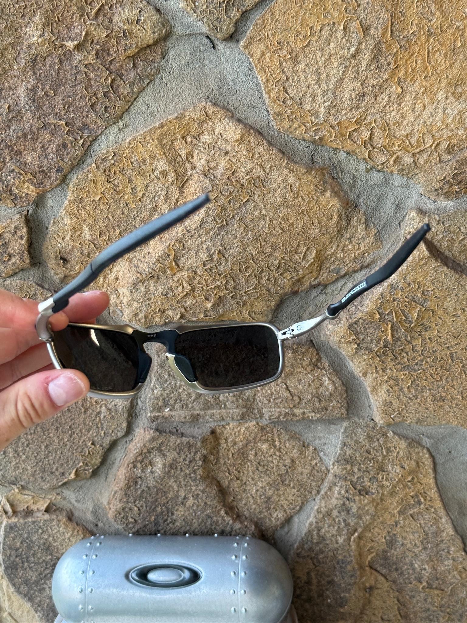 Oakley Badman Polarized Sunglasses. Rare Collector's Titanium