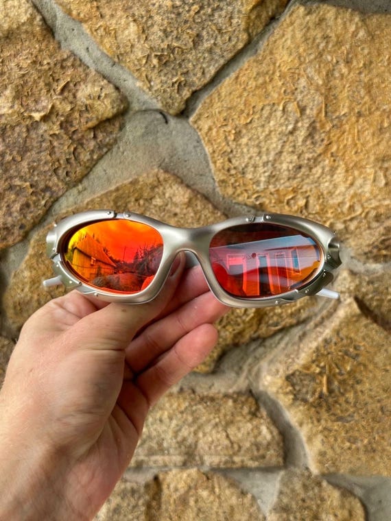 Vintage Oakley Plate Polarized Sunglasses Y2K Gorpcore Style