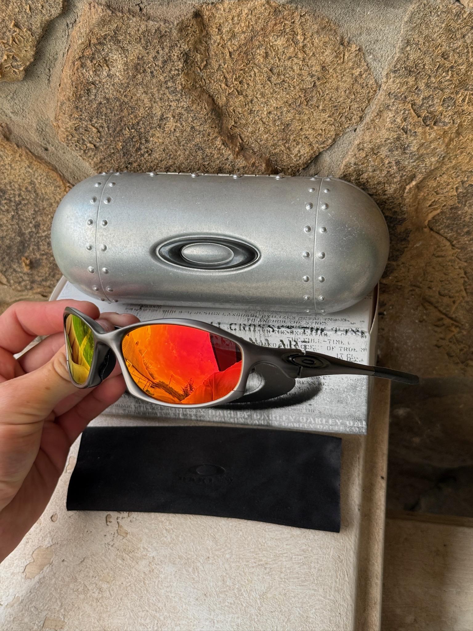 Oakley Hatchet Orange Sunglasses Made in USA Vintage 90's O