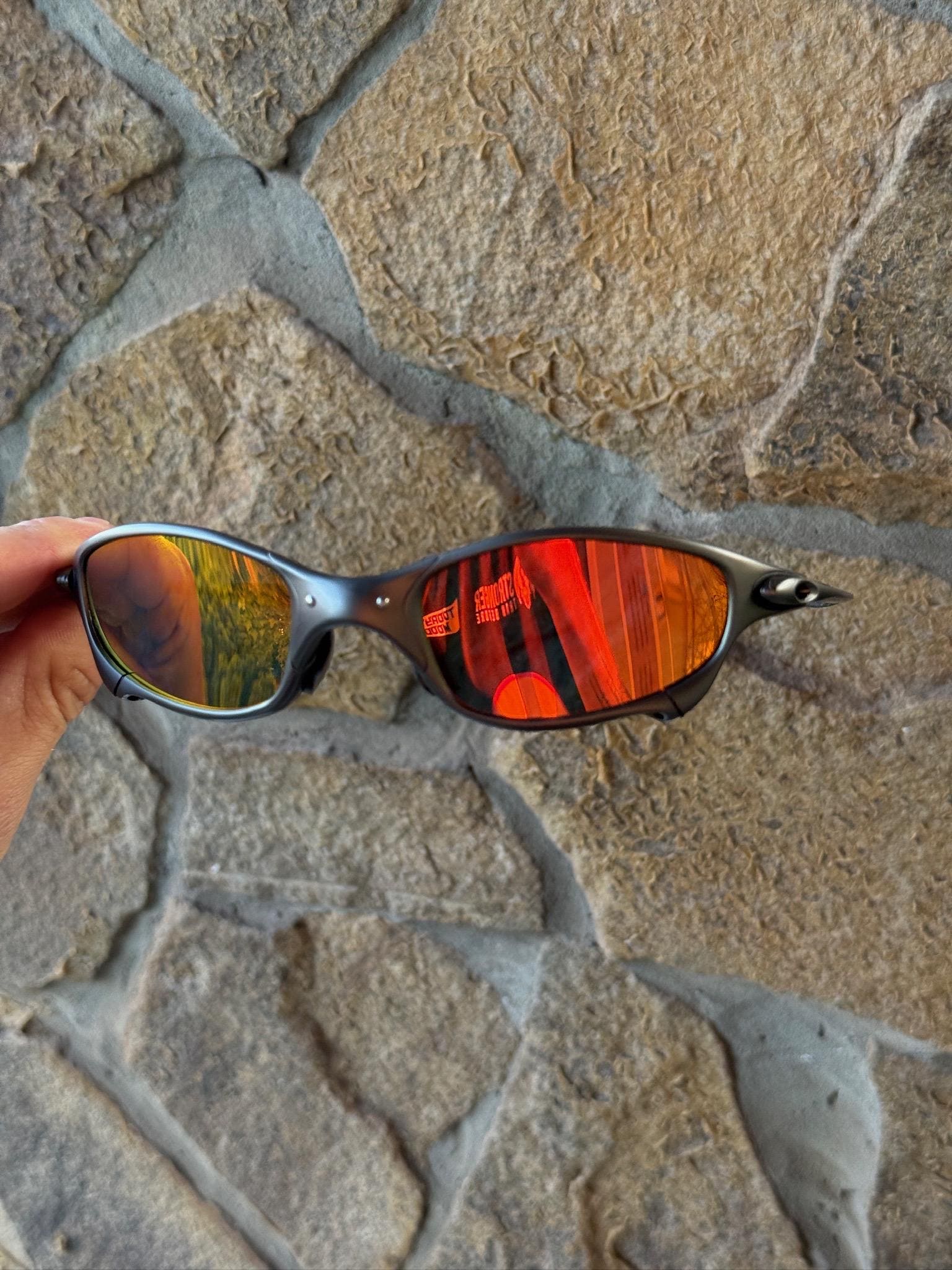 Vintage Oakley Juliet X-metal Sunglasses, Fire Iridium Polarized
