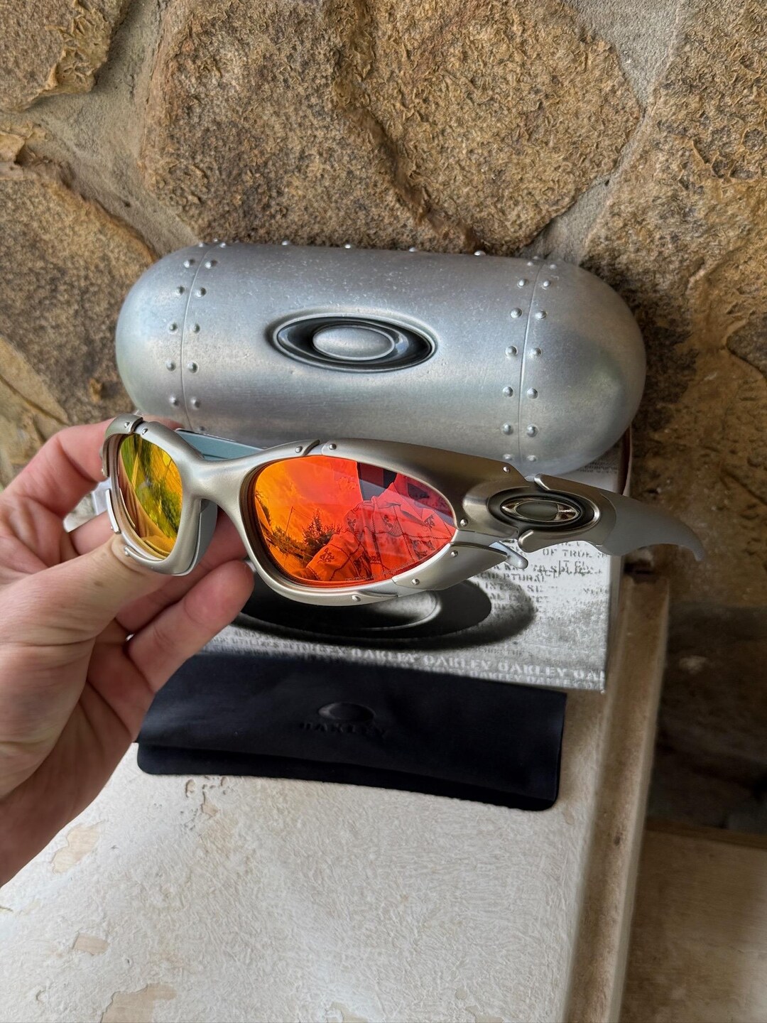 OAKLEY archive sports sunglasses y2k　. USED ARCHIVE OAKLEY PITBULL EYEWEAR Y2K DISCONTINUED