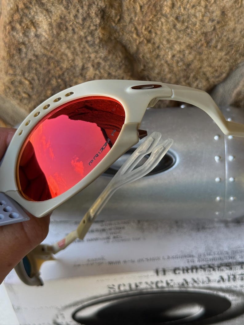 Oakley Plantaris Sunglasses Red Prizm Lenses Men Women Sports Eyewear image 9