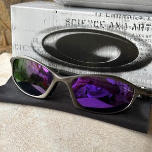 Vintage 90s Oakley Hatchet | Purple Frame, Grey Lens