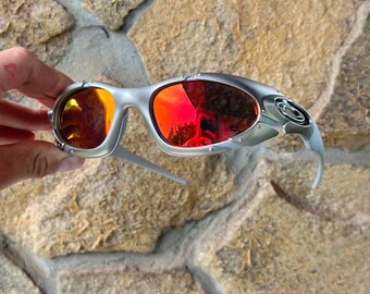 ヴィンテージ オークリー プレート偏光サングラス Y2K ゴープコア