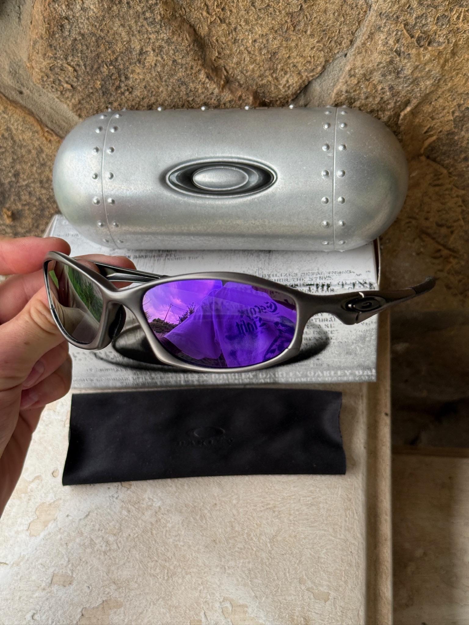 Oakley Hatchet Purple/grey Sunglasses Made in USA Vintage 90's O