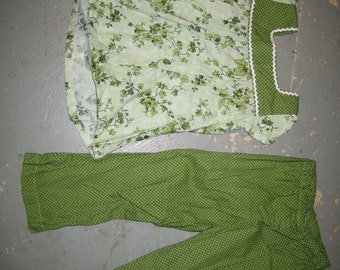 Leafy Green Top and Pants