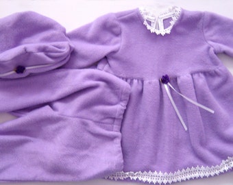 Pretty in Purple Fleece Outfit