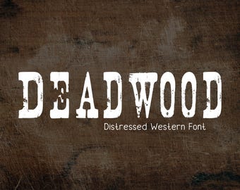 Fuente Deadwood Western Style: fuente vaquera, fuente campestre, fuentes Cricut, fuente vaquera, fuentes Procreate, fuentes del lejano oeste, fuentes Canva