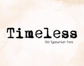 Oldtyper Typewriter Font - Vintage Font, Newspaper Font, Cricut Fonts, Old Font, Procreate Fonts, American Typewriter, Canva Fonts