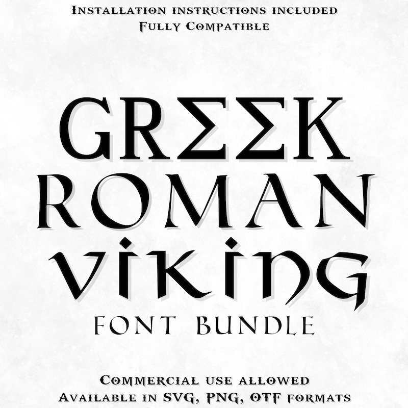Greek Fonts for Canva - Etsy