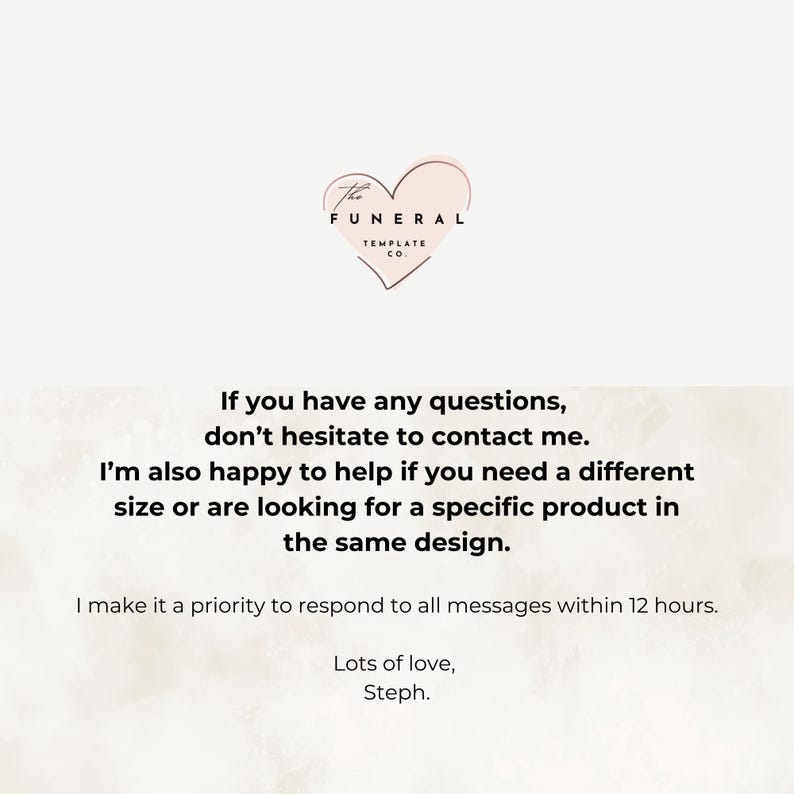 Greenery Digital Funeral Invitation, Electronic Funeral Announcement ...